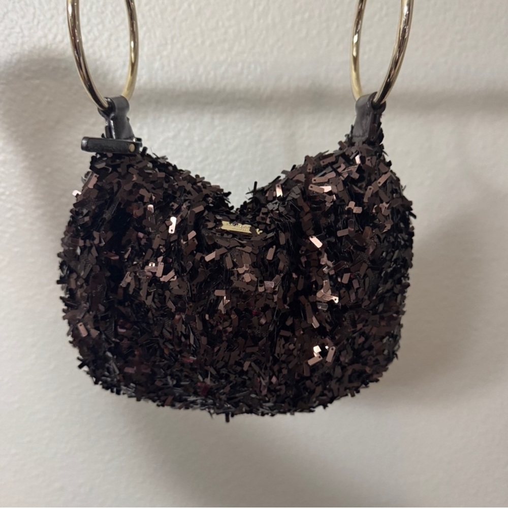 Kate Spade ♠️ Brown Sequin Mini Bag